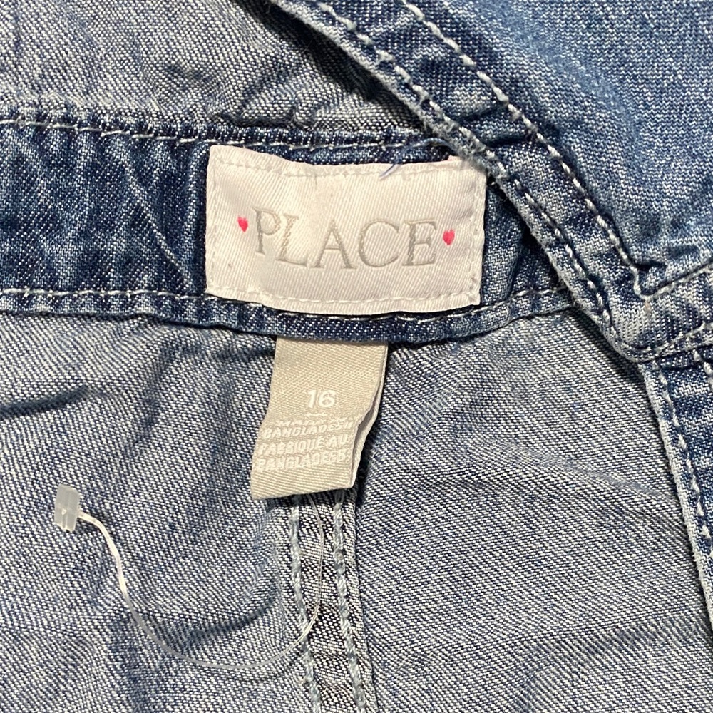 The Children's Place Blue Denim Jumpsuit - Picture 2 of 9